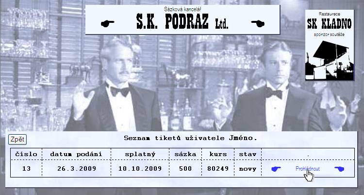 nápověda s.k. Podraz